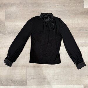 Modern Chinese Style Long Sleeve Blouse